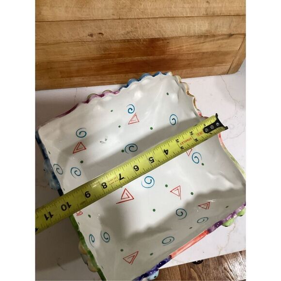 Studio Designworks Handpainted Ceramic Joy Cats Serving Bowl 1990 - Picture 7 of 9